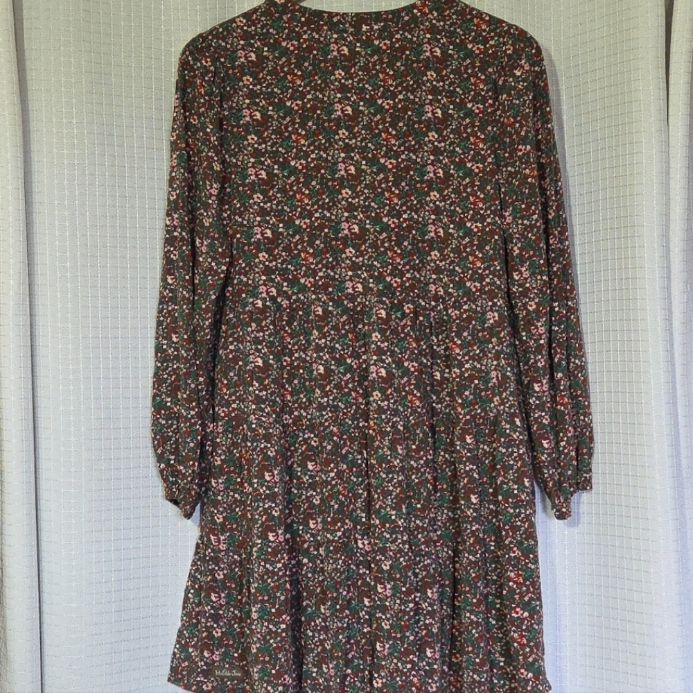 Matilda Jane S Olive Green Fabulous Floral Dress Midi Boho - Picture 3 of 8